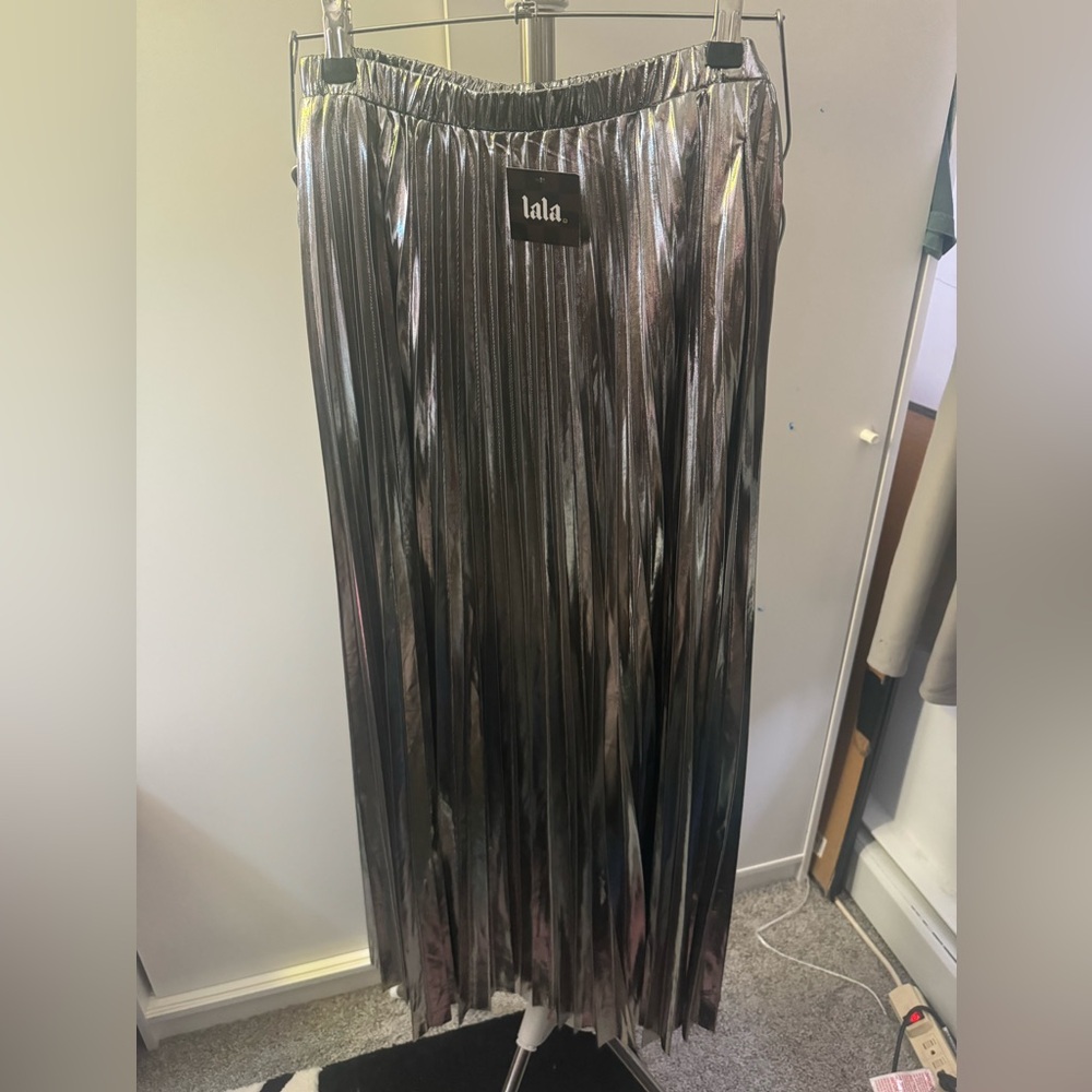 Dressed in Lala metallic silver skirt brand new with tags